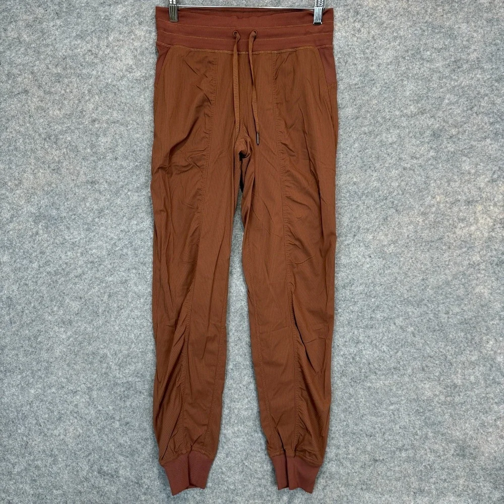 Lululemon‎ Dance Studio Mid Rise Jogger Pants Womens 4 Lightweight Stretch Brown